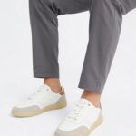 Fast Wear White Perforated Lace-Up Sneakers