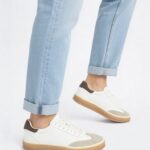 Fast Wear White Suede DFast Weariled Lace-Up Sneakers