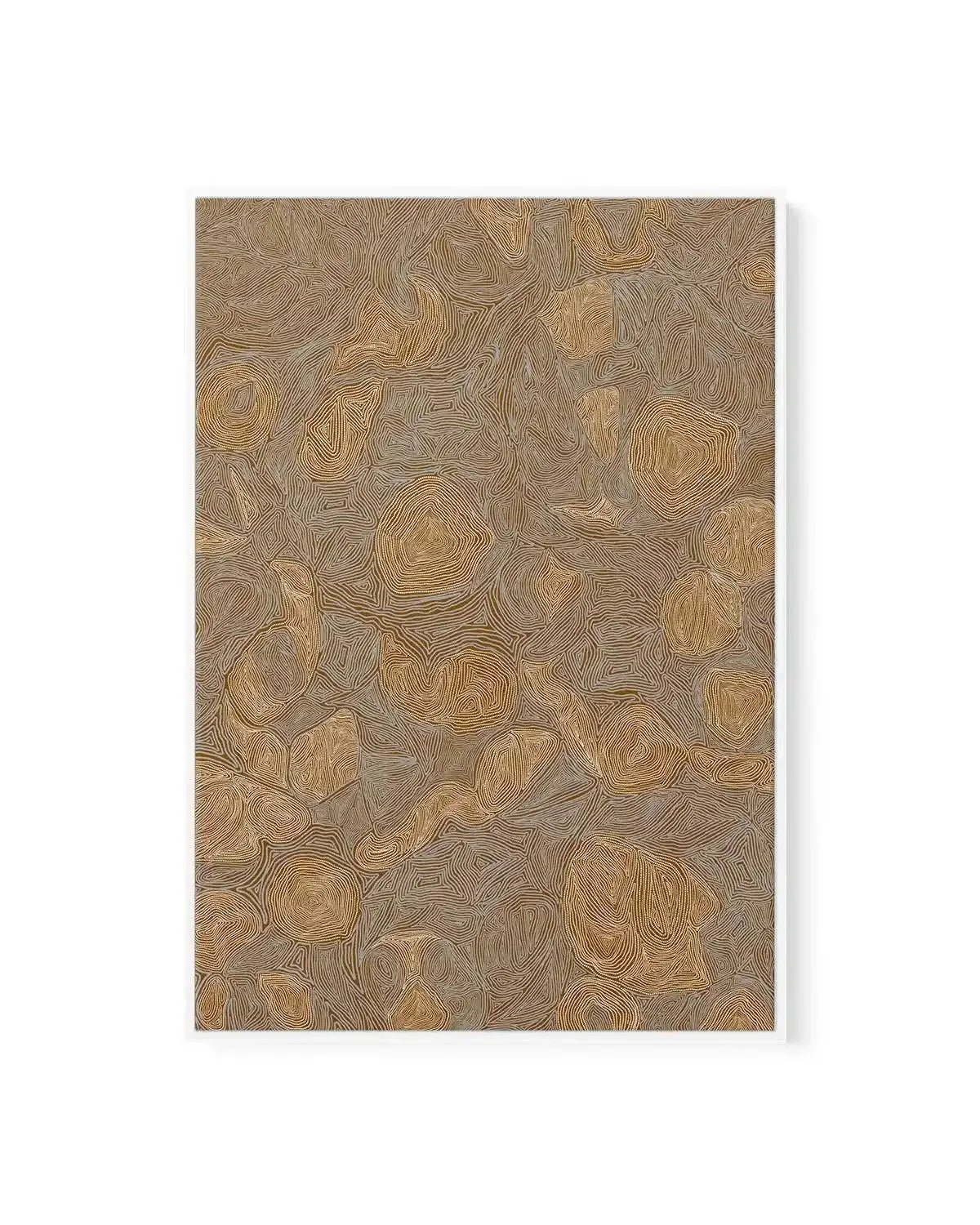 Systems | Burnt Ochre by Fast Wear | Framed Canvas Art Print
