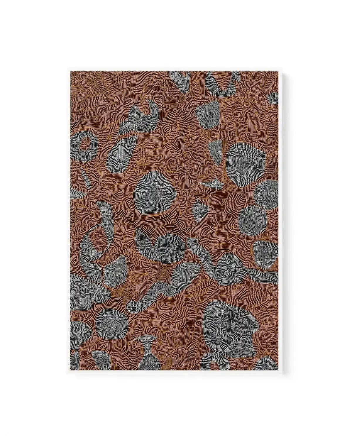 Systems | Burnt Orange by Fast Wear | Framed Canvas Art Print