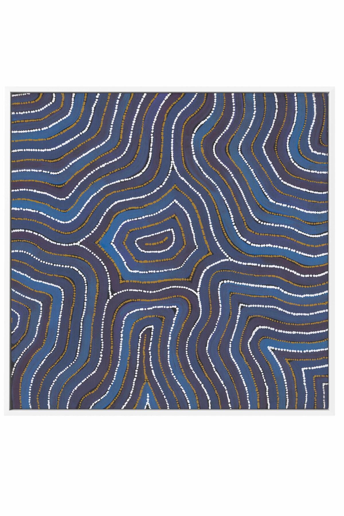 Yarla Jukurrpa - Cockatoo Creek by Alicka Napanangka Brown | Framed Canvas Art Print