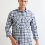 Men Olive Checkerboard Shirt | Valley Green