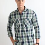 Men Forest Toned Check Shirt | Emerald Green