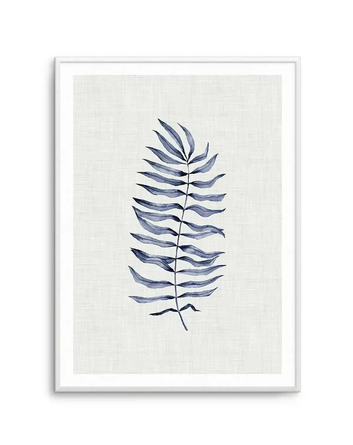 Blue Fern II Art Print