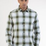 Men Emerald Flannel  Shirt | Verdant Green