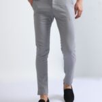 Men Stylish Cotton Stretch Pants | Grey
