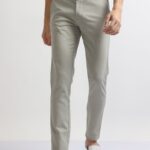 Men Stylish Cotton Stretch Pants | Pista Green