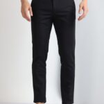 Men Stylish Cotton Stretch Pants | Black