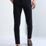 Men Slim Fit Cotton Twill Pants | Navy
