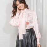 Peach Floral Patch Shirt