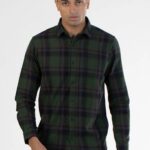 Men Navy Luxe Flannel Shirt | Deep Sea Hues