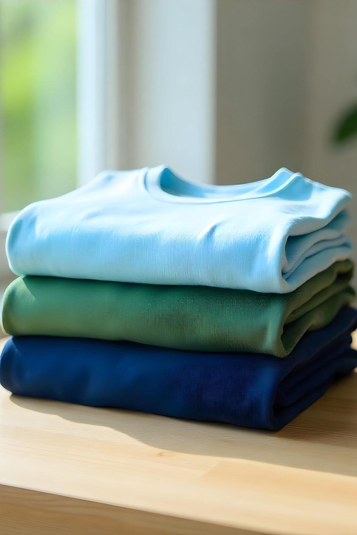 LightBlue-DarkOlive-NavyBlue 3-Piece Casual T-Shirt Pack