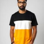 New Men?s Stylish Tri-Color Cotton T-Shirt