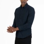 Men Rich Flannel Shadow Shirt | Burgundy Depth
