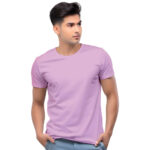 Lavender Men?s Plain Cotton T-Shirt