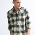 Men Heritage Madras Full Sleeve Shirt | Harvest Gold