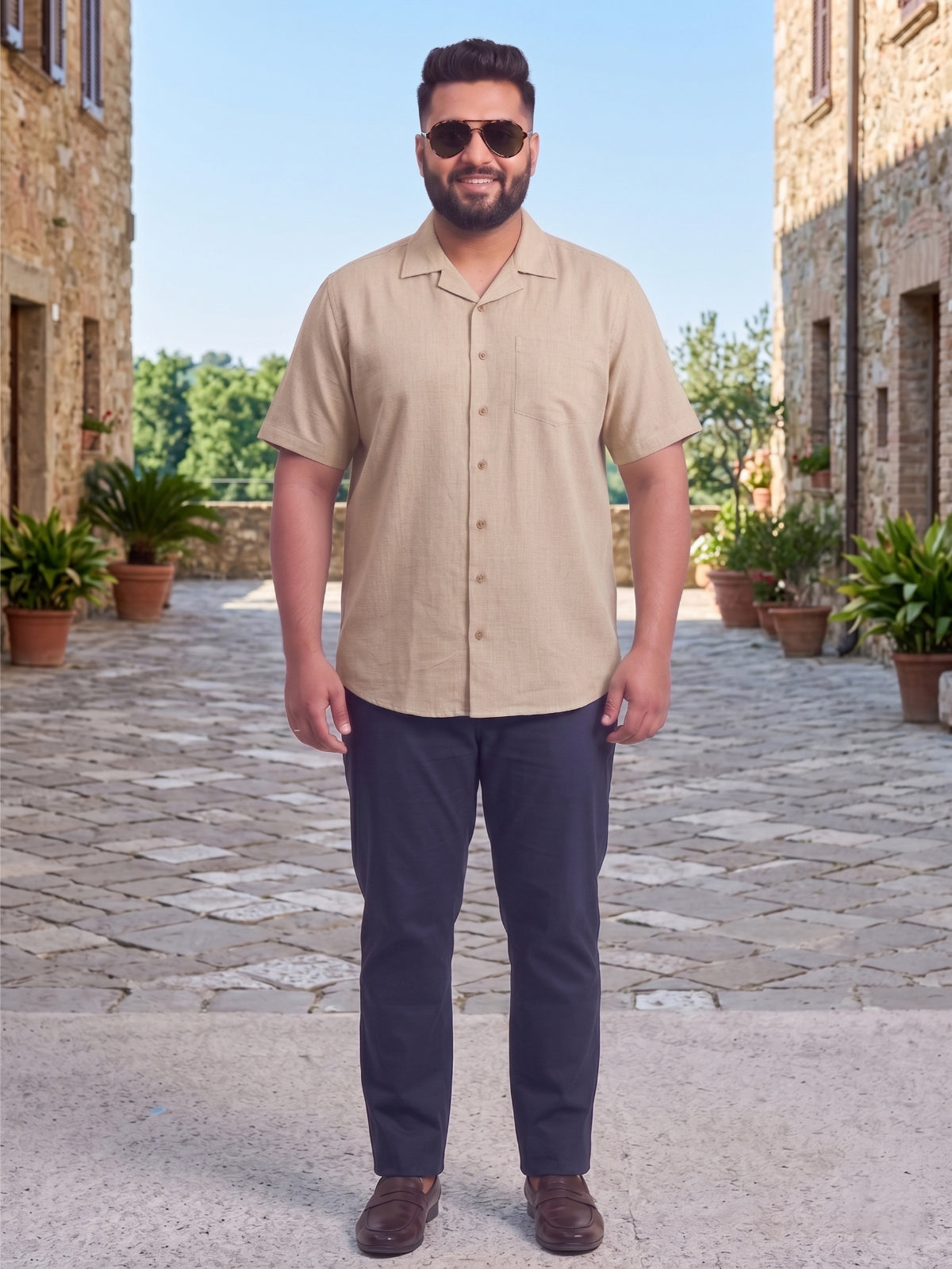 Plus Size Men Casual Shirt