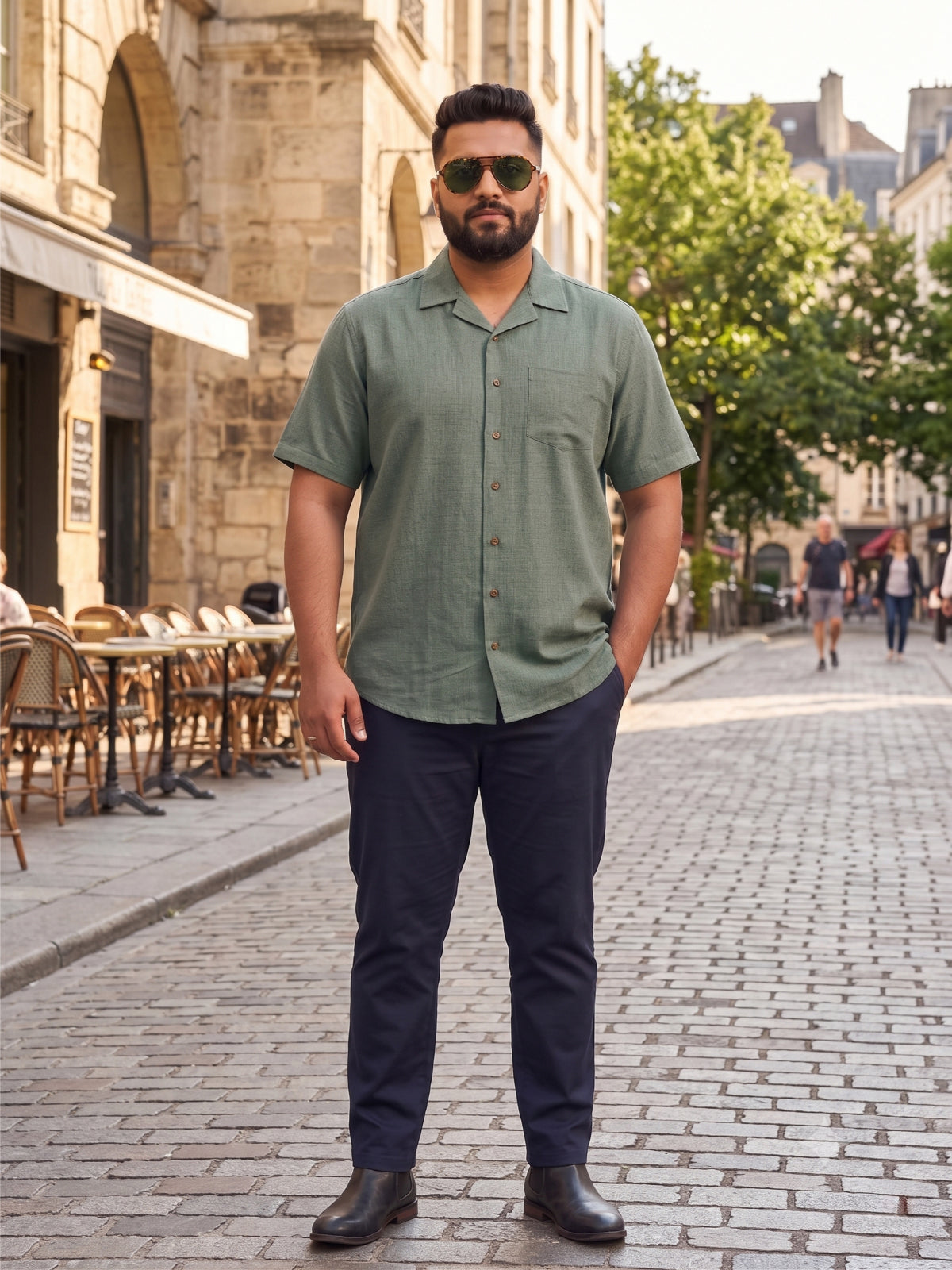 Plus Size Men Casual Shirt