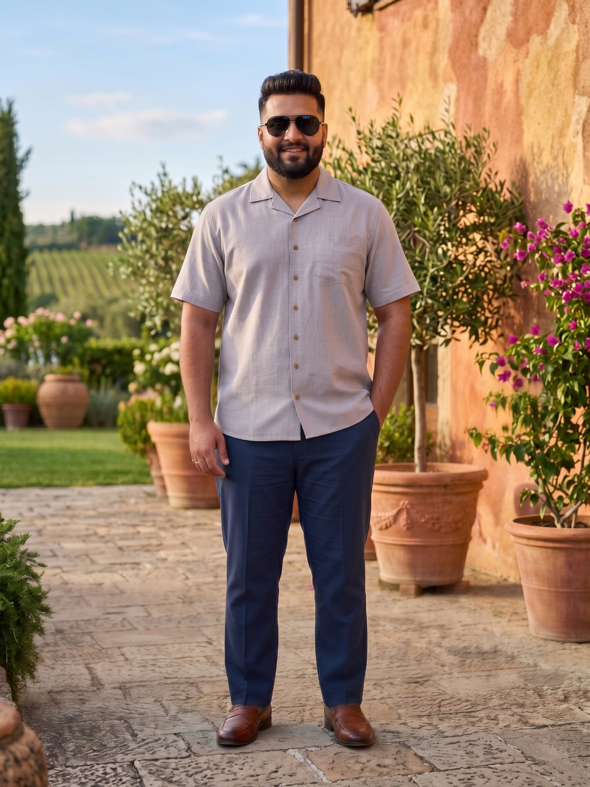 Plus Size Men Casual Shirt