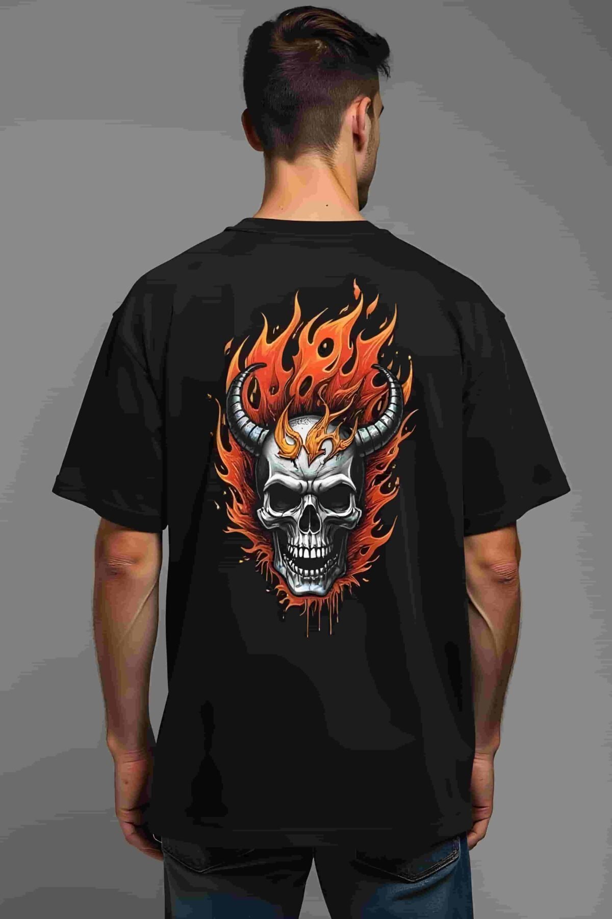 Men Relaxed Fit Black T-Shirts
