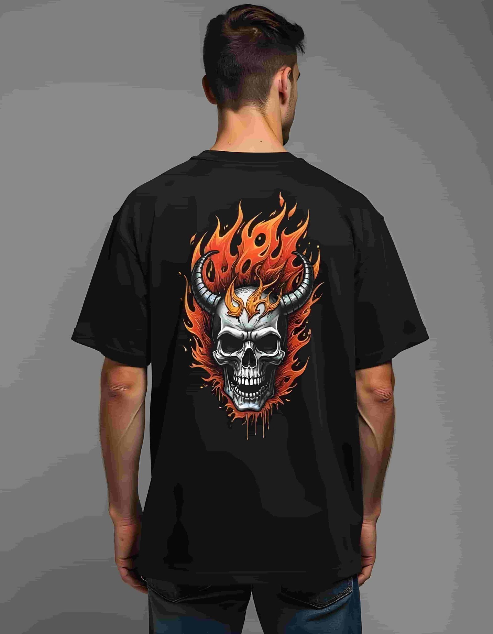 Men Relaxed Fit Black T-Shirts