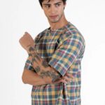 Men Stylish Grey Melange Shirt | Moonlit Ash