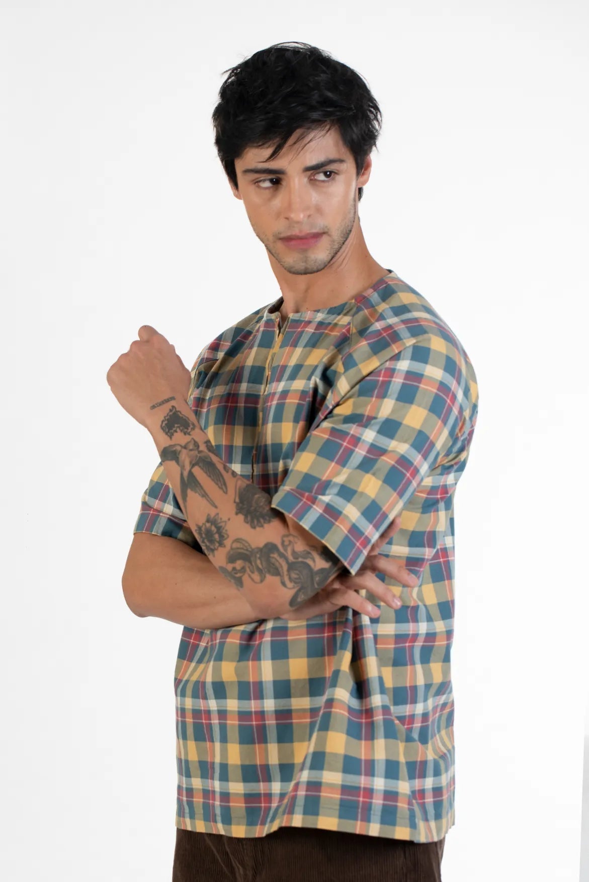 Men Stylish Grey Melange Shirt | Moonlit Ash