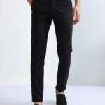 Men Everyday Cotton Trousers | Black