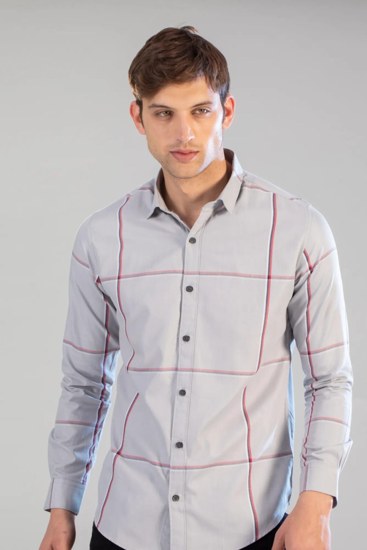 Men Dark Green Plaid Shirt | Evergreen Forest