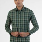 Men Green Twill Pocket Shirt | Olive Meadow