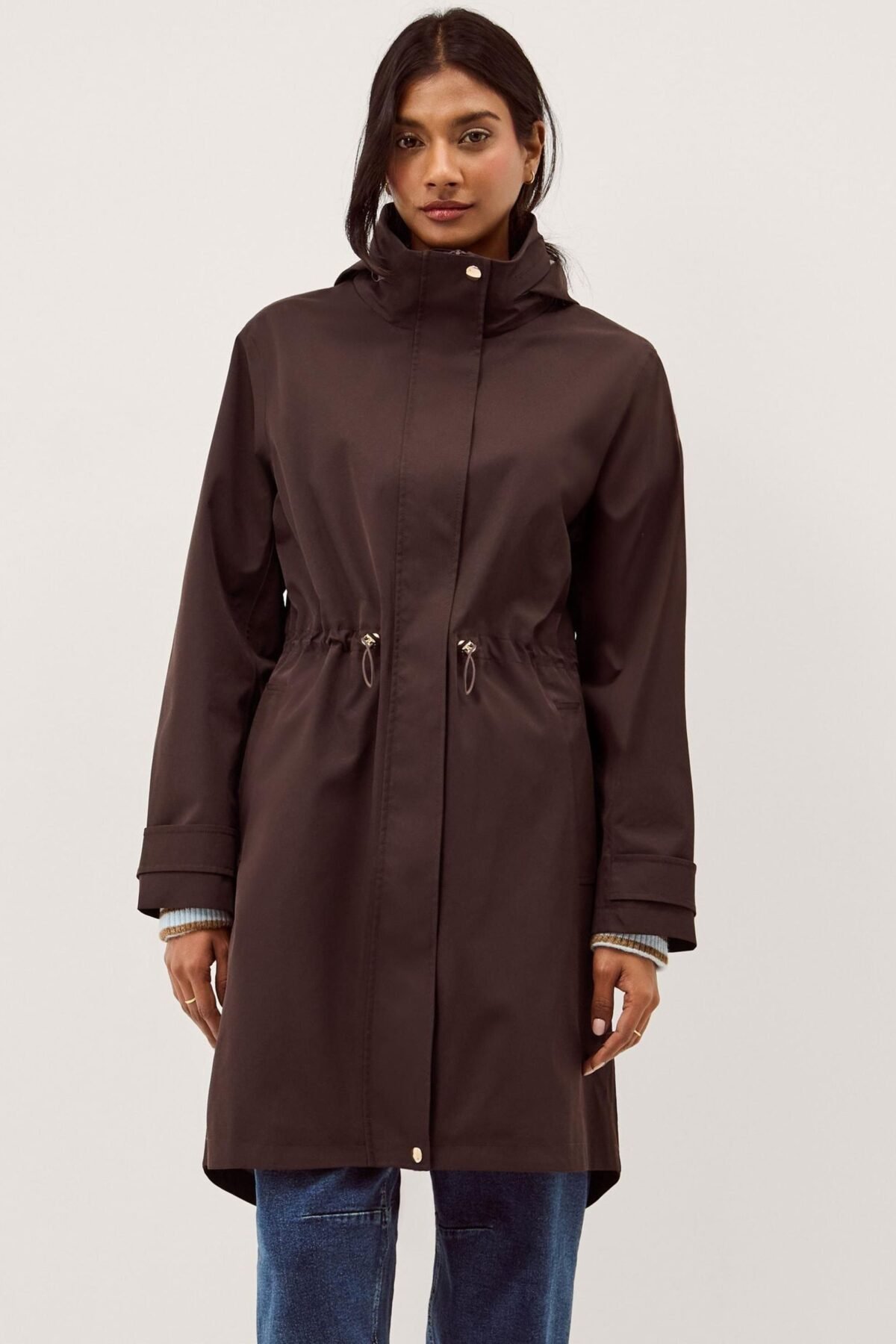 Women's Chocolate Brown Waterproof Raincoat Premium Monsoon Protection